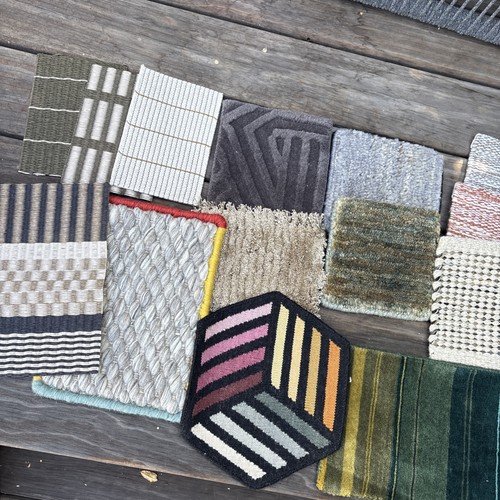 Rug sample lot wool - rug,