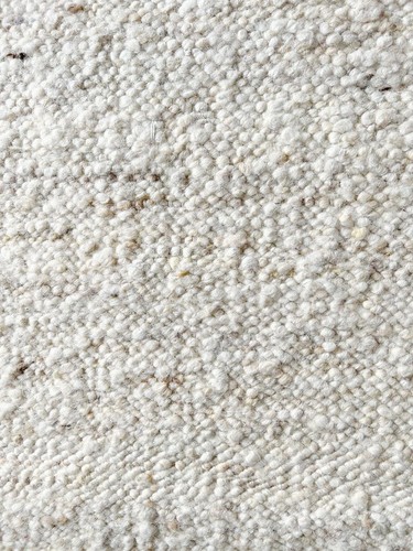 Natural raw wool flatweave - raw,