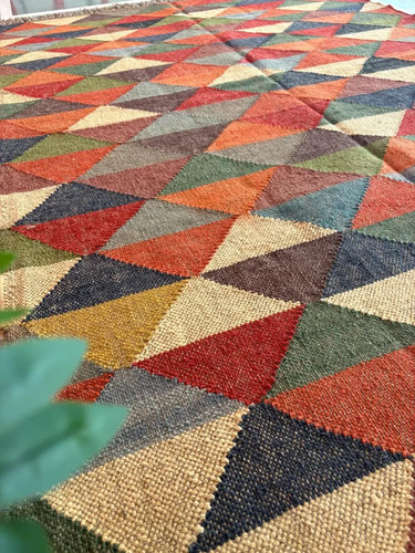 Rug wool jute - wool, village