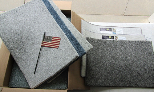 New carpet sample display mats