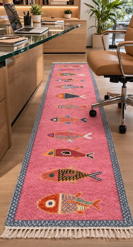 Handwoven runner wool - handwoven,